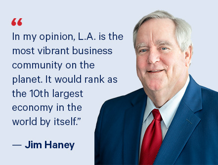 国泰银行执行副总裁兼首席贷款官 Jim Haney专业头像。