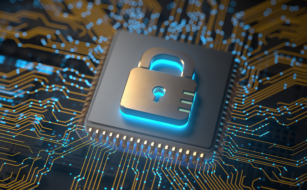 Lock symbol on the digital panel