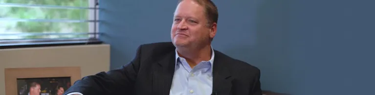 Williams Homes’ CEO Lance K. Williams accepting an interview in his office. 