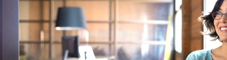 Confident businesswoman looking away