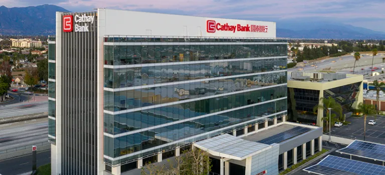 Cathay Bank's corporate office in Los Angeles