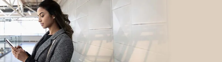 Young businesswoman using smart phone