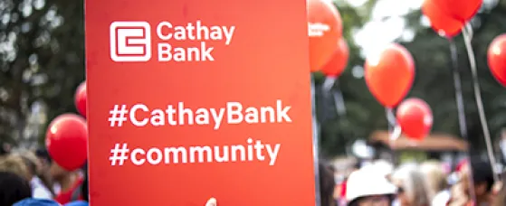 Cathay Bank participates in the 2018 Walk for Hope in Los Angeles.